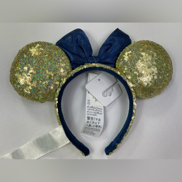 NWT Disney Parks WDW 50th Anniversary Gold Headband Minnie Ears - Picture 2 of 4